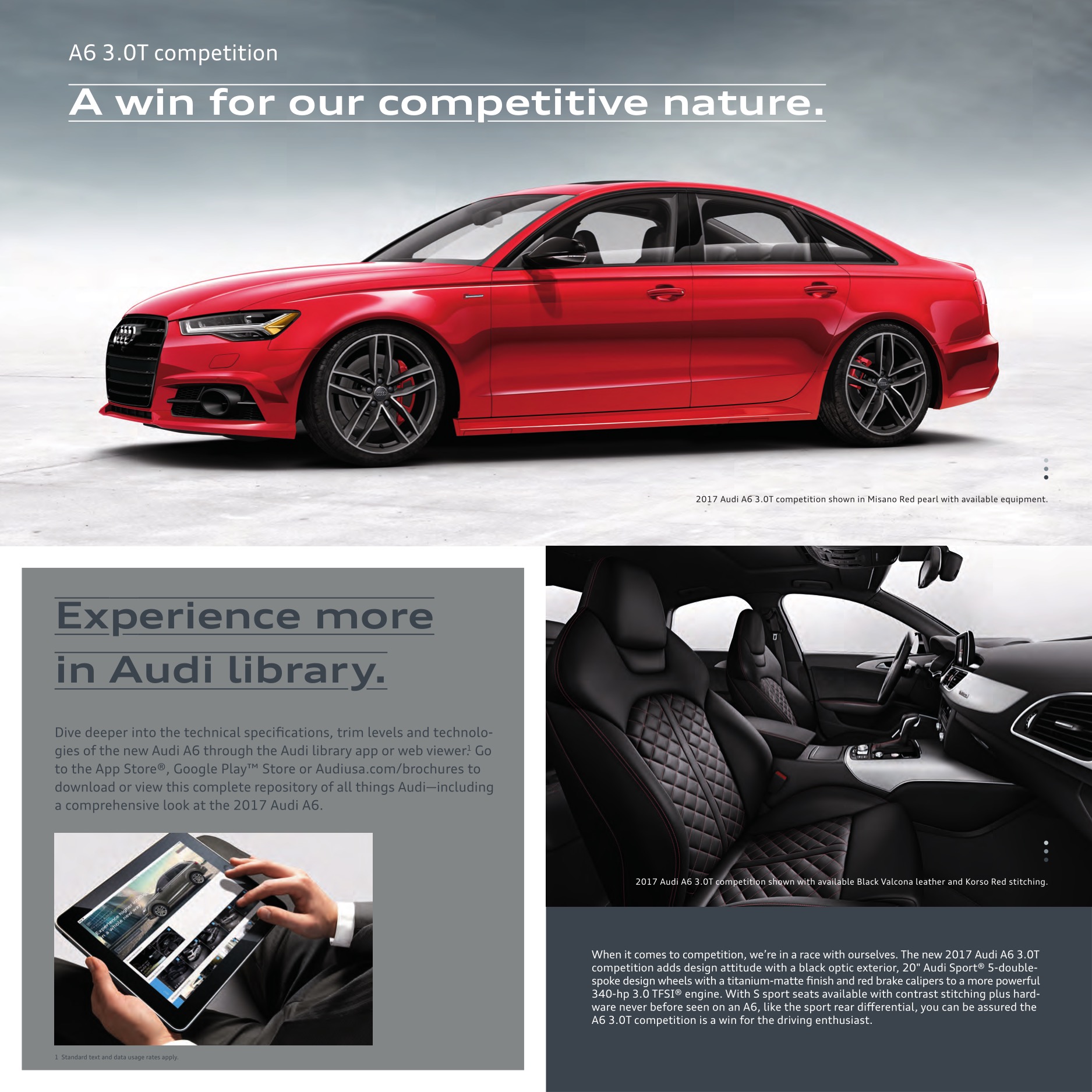 2017 Audi A6 Brochure Page 1